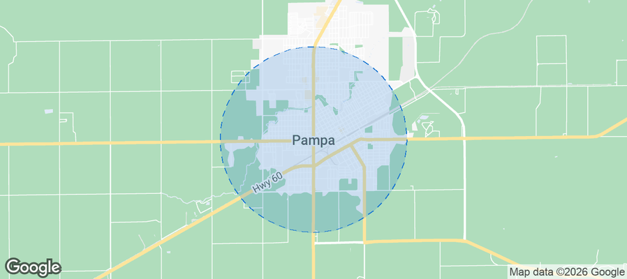 Pampa Airbnb map